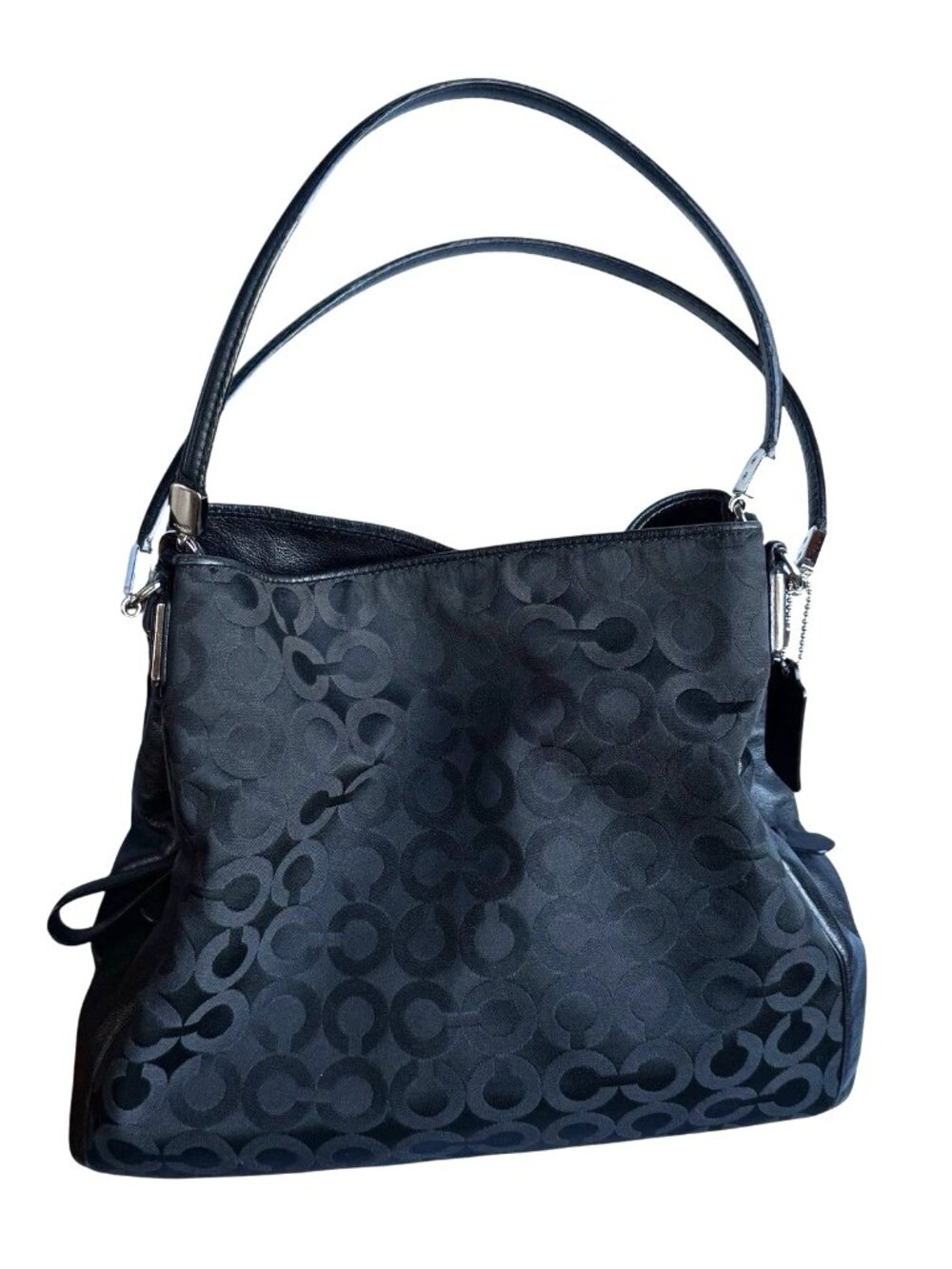 Coach Madison Phoebe 26448 Shoulder Bag with Signature Fabric Handbag Purse